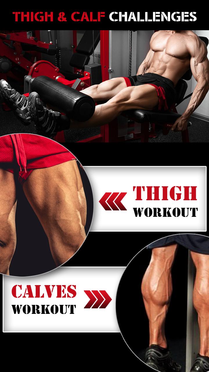 Leg Workout for Men - Thigh, Muscle Fitness 30 Day for ...