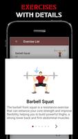 2 Schermata Gym Workout Legs Training App
