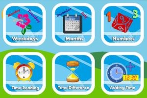Learn Clock,Day & Month - Kids Cartaz