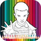 Stranger Things Coloring Book icône
