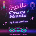 Radio Crazy Music Zeichen