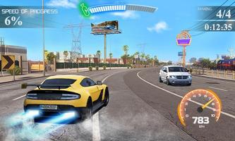 Street Racing Car Driver 3D Affiche