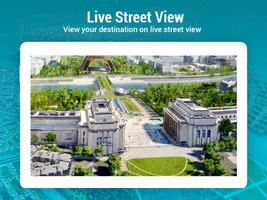 Carte Street View vue caméra Affiche