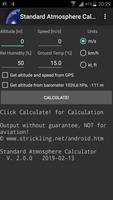 3 Schermata Standard Atmosphere Calculator