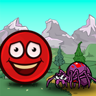 Runner red ball 1, bounce ball icon