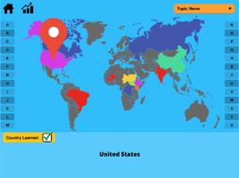 🆕World Geography Quiz Game Affiche