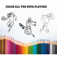 Supa Strikas : Coloring Page Cartaz