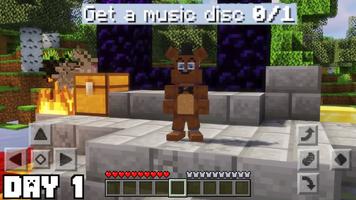 Eu sobrevivi 100 dia FNAF MCPE Cartaz
