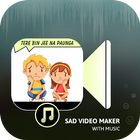 Sad Video Maker With Music أيقونة