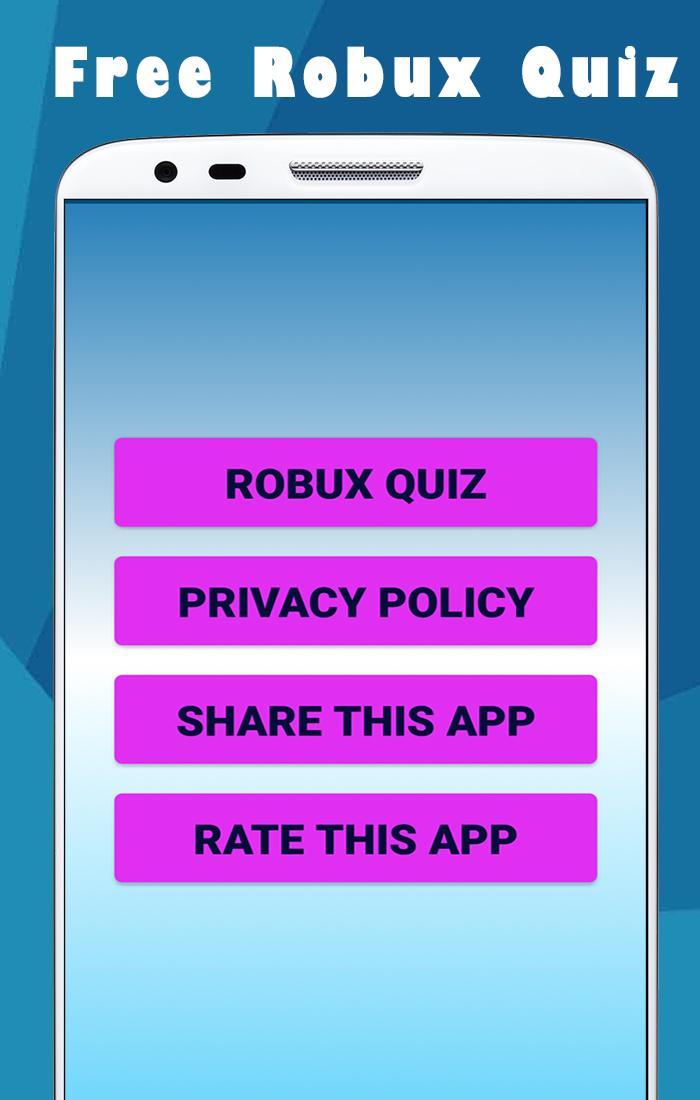 Free Robux Quiz For Android Apk Download - ดาวนโหลด robux quiz for roblox free robux quiz apk6 รน