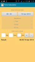 برنامه‌نما Time calculator عکس از صفحه