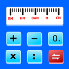 Kalkulator km hm m dm cm mm icône
