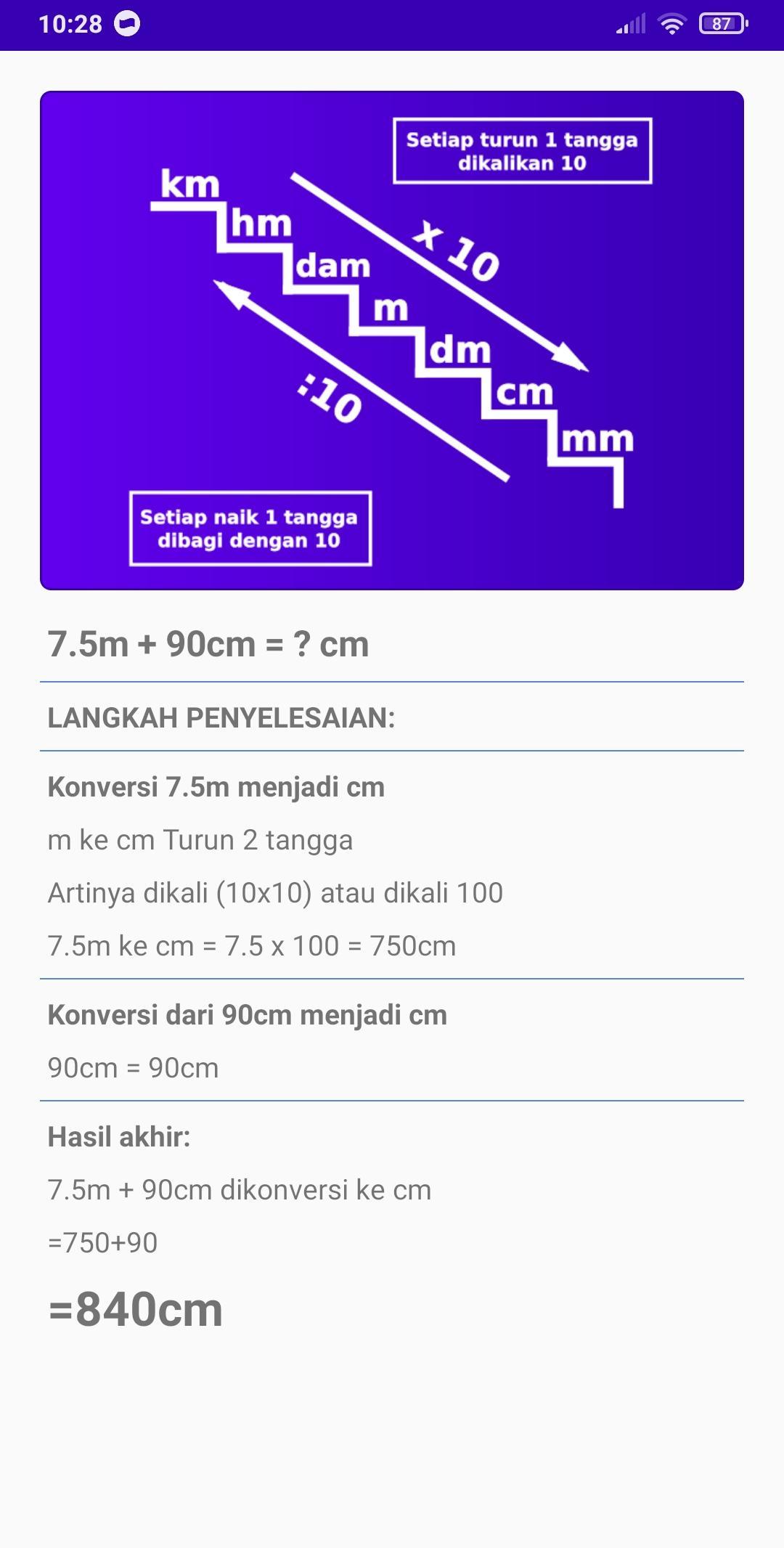 Kalkulator Km Hm Dam M Dm Cm Mm Dengan Caranya For Android Apk Download