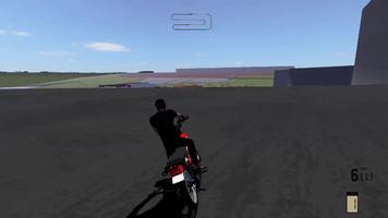 Poster Mx stunt bike grau simulator