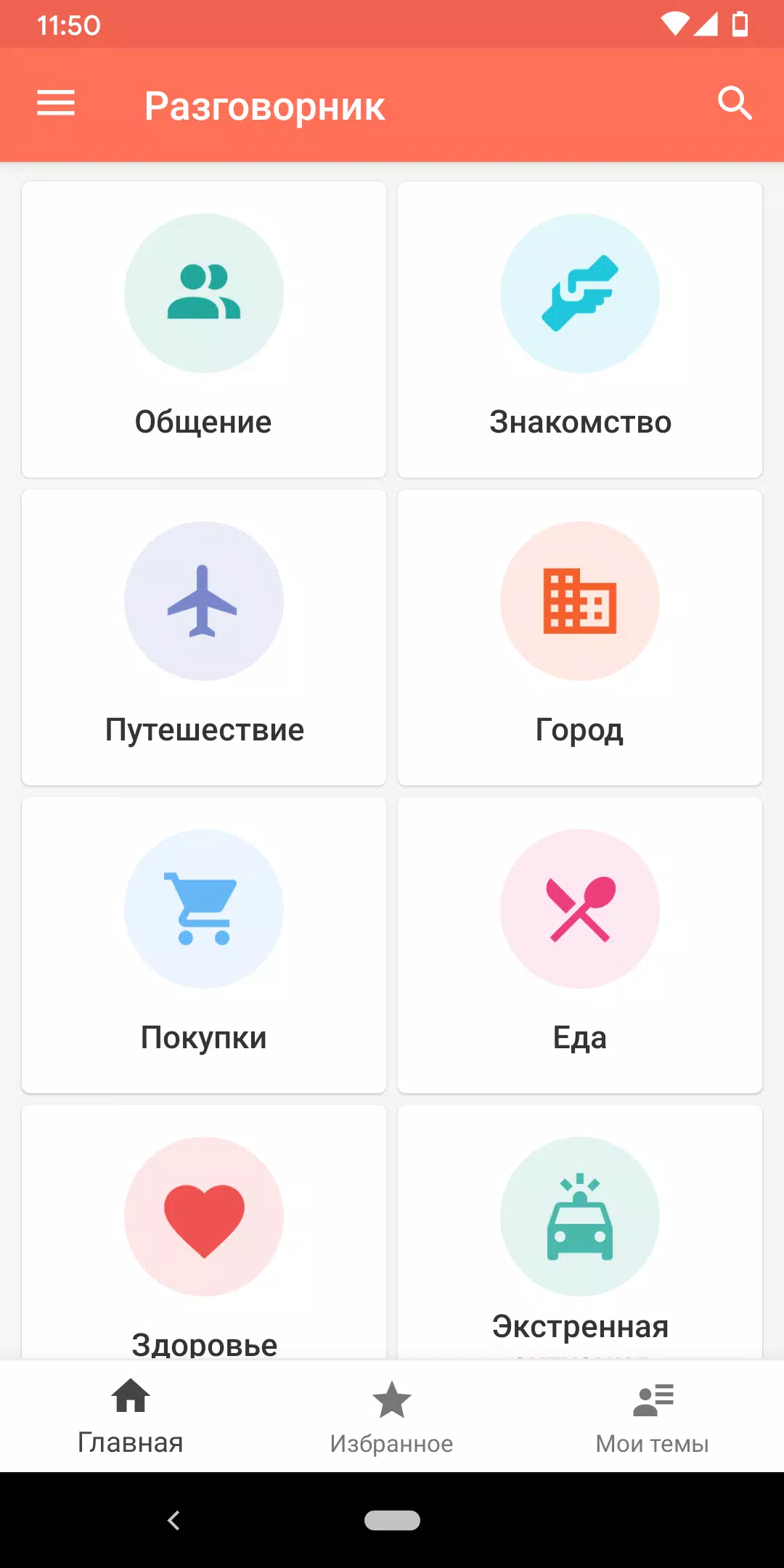 Русско-итальянский разговорник для андроид