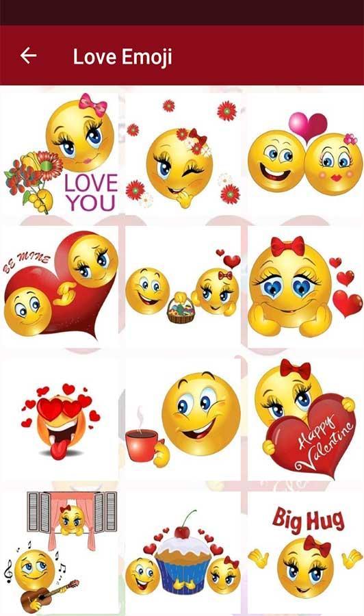 Resultado de imagen de Valentine Love Emojis app android