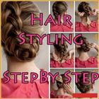 Hair Styling Step By Step-icoon
