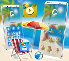 Cool Beach Launcher Theme capture d'écran 3