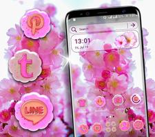 Cherry Blossom Launcher Theme پوسٹر