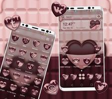 Chocolate Heart Launcher Theme capture d'écran 2