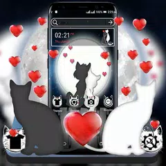 download Cute Cat Love Launcher Theme APK