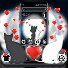 Cute Cat Love Launcher Theme icône