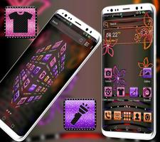 Glitter Flower Launcher Theme اسکرین شاٹ 1