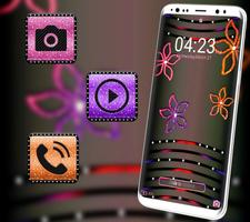 Glitter Flower Launcher Theme 截图 3