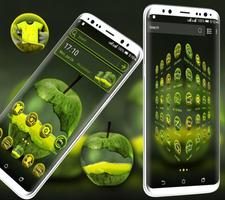 Green Apple Launcher Theme captura de pantalla 1