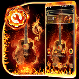 Fire Guitar Launcher Theme icône