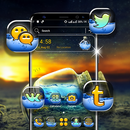 Ocean in Bottle Launcher Theme APK