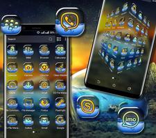 Ocean in Bottle Launcher Theme syot layar 1