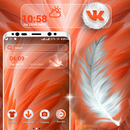 Orange Feather Launcher Theme APK