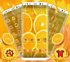 Orange Launcher Theme syot layar 2