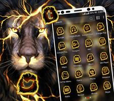 Lion Fire Launcher Theme تصوير الشاشة 1