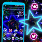 Neon Colorful Star Theme icono
