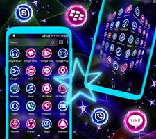 Neon Colorful Star Theme Screenshot 1