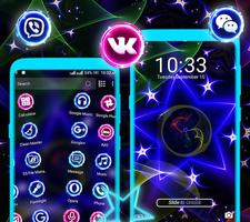 Neon Colorful Star Theme Screenshot 3