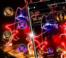 Neon DJ Launcher Theme imagem de tela 2