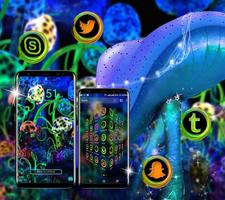 Neon Mushroom Launcher Theme Ekran Görüntüsü 2