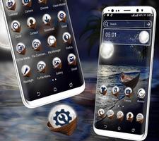 Sea Moon Launcher Theme 截图 1