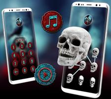 برنامه‌نما Skull Crow Launcher Theme عکس از صفحه