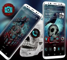 Skull Crow Launcher Theme syot layar 1