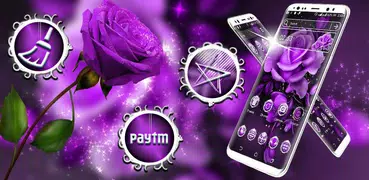 Purple Rose Launcher Theme