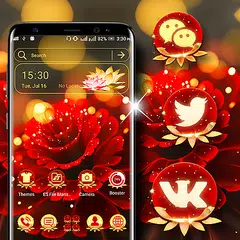 Rose Flower Launcher Theme APK 下載