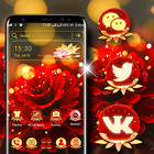 Rose Flower Launcher Theme icône