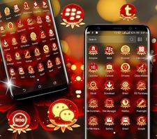 Rose Flower Launcher Theme تصوير الشاشة 1