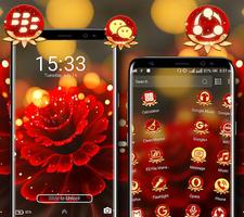 Rose Flower Launcher Theme captura de pantalla 3