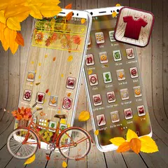 Wooden Autumn Launcher Theme APK download