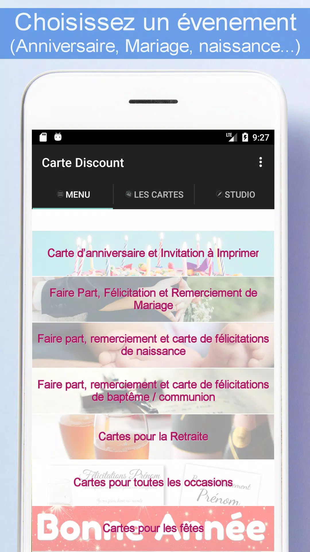 Carte-Discount : Carte et Faire-part à imprimer安卓下载，安卓版APK | 免费下载